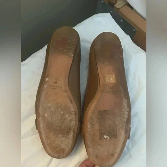 Alexandre Birman The Clarita Leather Knot Ballerina Flats in Brown Size 11.5 - Picture 9 of 10